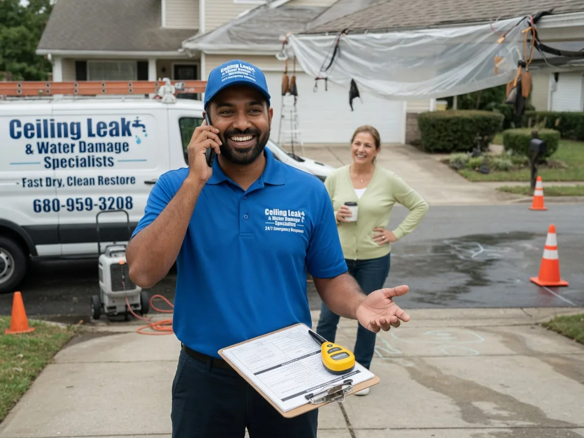 Ceiling Leak Cleanup Buncombe, IL FAQs